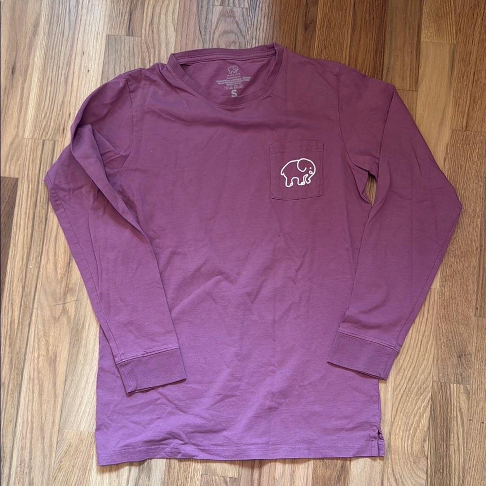 Purple Long Sleeve Shirt with Elephant Logo